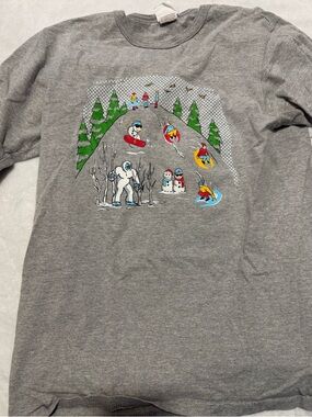 Men’s Champion Grey Graphic Tee
